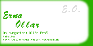 erno ollar business card